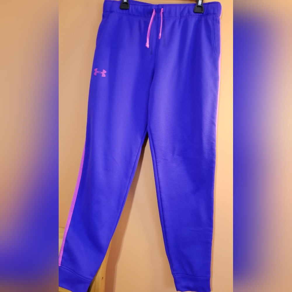 Youth XL Under Armour purple sweatpants